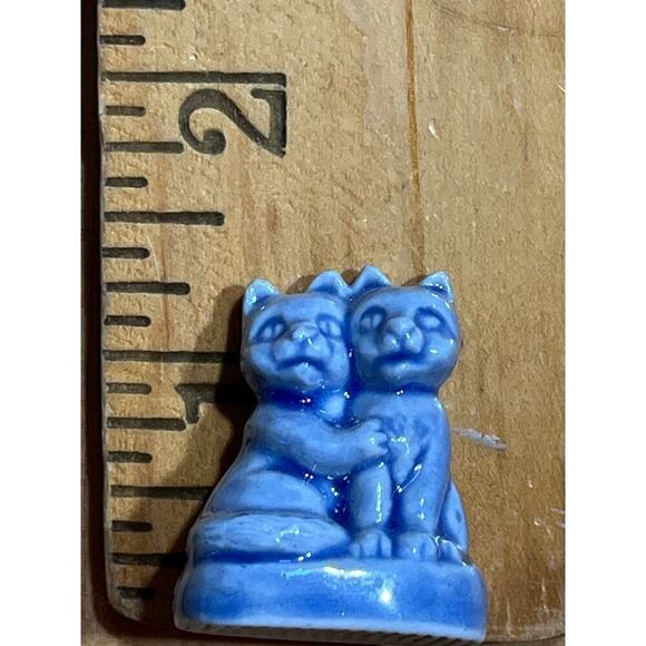 Vintage Wade of England Noah's Ark Set of Cats. Blue. Ceramic - Picture 4 of 4